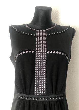 Ефектне оригінальне чорне силуетне плаття від hugo boss, розмір 38, укр 44-46