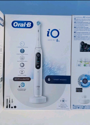 Зубна щітка oral-b io series 8n white alabaster1 фото