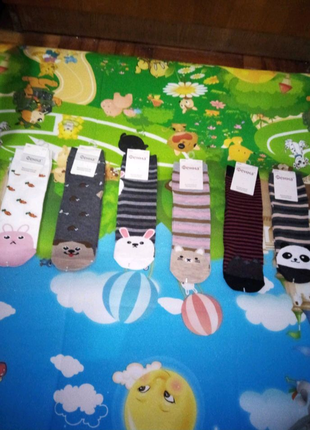 Нові шкарпетки, з красивими мордочками1 фото