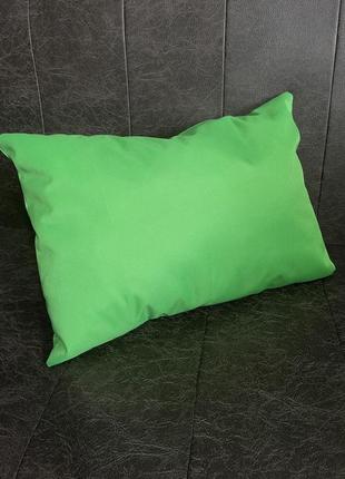 Вулична подушка на диван, крісло, тканину оксфорд, салатова...5 фото