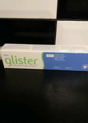 Зубна паста з фтором glister багатофункціональна фториста зубна1 фото