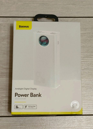 Powerbank baseus 30000 mah 65w amblight, внешний аккумулятор15 фото