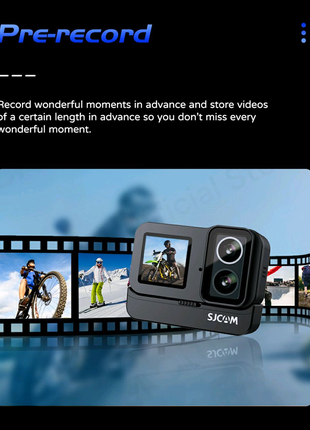 Экшн-камера sjcam sj20 dual lens, 20 мп, 4к 30 fps, ночная съемка11 фото
