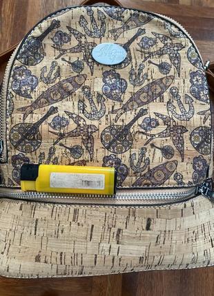Новая дизайнерская сумка рюкзак из пробки michael giss италия 🇮🇹5 фото