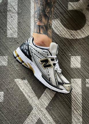 Мужские кроссовки new balance 1906r white metallic gold