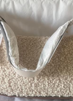 Zara сумка с плечевым ремнем из искусственной овчины7 фото