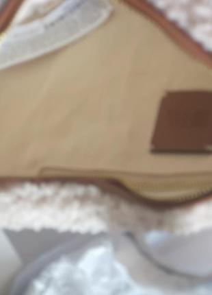 Zara сумка с плечевым ремнем из искусственной овчины8 фото