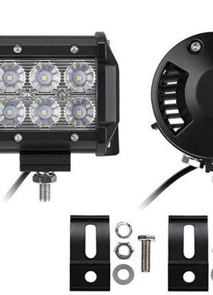 Фара led (6 led) 5d-18w-spot