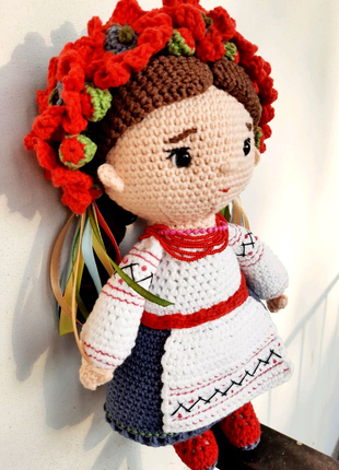 Інтер'єрна лялька україночка1 фото