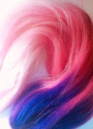 Ombre синтетические волосы для плетения косичек6 фото