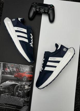 Мужские кроссовки adidas originals retropy e5 navy white3 фото