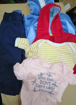 Пакет одежды из 5 вещей для мальчика на 4-7мес1 фото