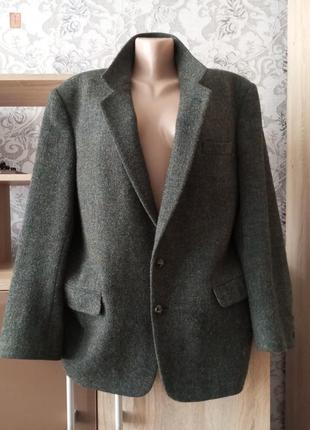 Винтажный пиджак блейзер harris tweed