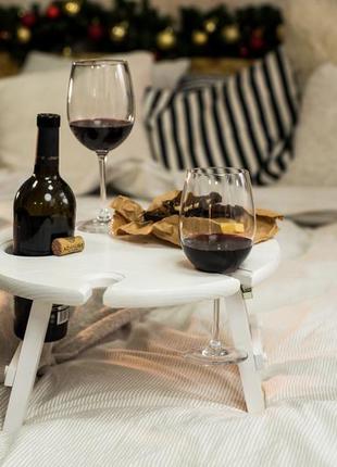 Дерев'яний столик | піднос | винний стіл | менажниця3 фото