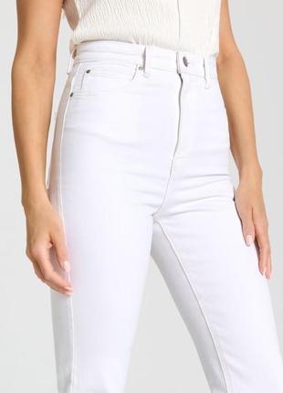 Белые прямые джинсы с высокой посадкой новые sinsay4 фото