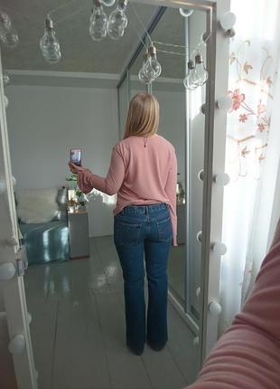 Базовые джинсы клеш No1719 фото