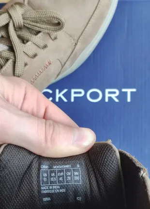 Новая обувь rockport bronson lace to toe (lt), нубук, размер 45 или 11 us7 фото