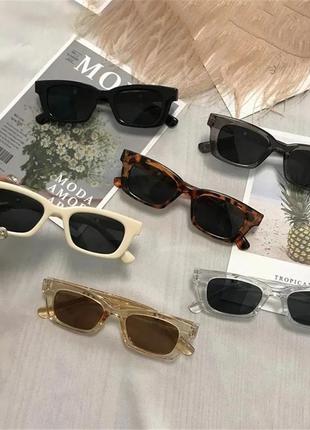 Квадратные женские солнцезащитные очки люксового бренда в стиле ретро серые7 фото
