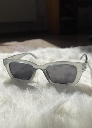 Квадратные женские солнцезащитные очки люксового бренда в стиле ретро серые8 фото