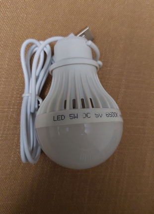 Led usb лампа мощность 5 вт при блекауте аварийном отключении2 фото