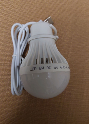 Led usb лампа мощность 5 вт при блекауте аварийном отключении3 фото
