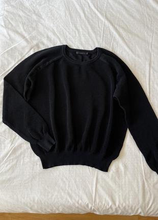 Cos свитер сеточка, кофта черная, размер м3 фото