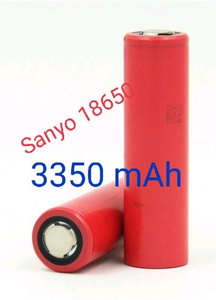 Акумулятор 18650 sanyo 3350 mah