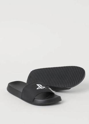 Трендові шльопанці sony playstation h&amp;m унісекс 38-39 сланці в'єтнамки сабо...