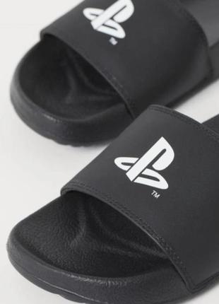 Трендові шльопанці sony playstation h&amp;m унісекс 38-39 сланці в'єтнамки сабо...