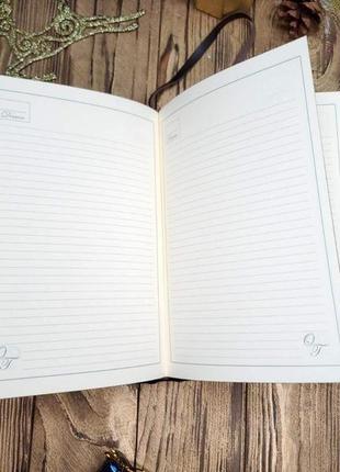 Вінтажний шкіряний блокнот | дизайнерський щоденник на замовлення | стильний записник10 фото