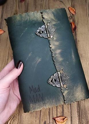 Софтбук с гравіюванням | блокнот с гравировкой | шкіряний блокнот | стильний шкіряний записник