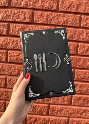 Шкіряна книга для запису рецептів | блокнот кулінарний ручної роботи1 фото