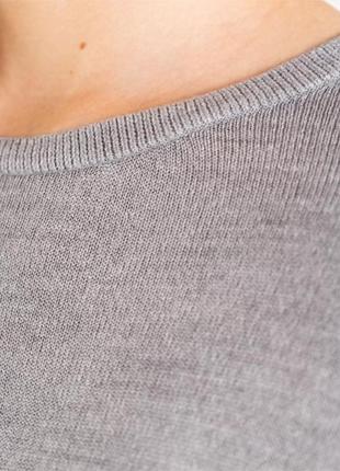 Джемпер сірий меланж оверсайз5 фото