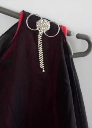 Жіноча вечірня довга сукня плаття максі з накидкою шифон6 фото