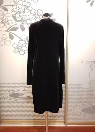 Оксамитове велюрове плаття міді на запах великого розміру8 фото