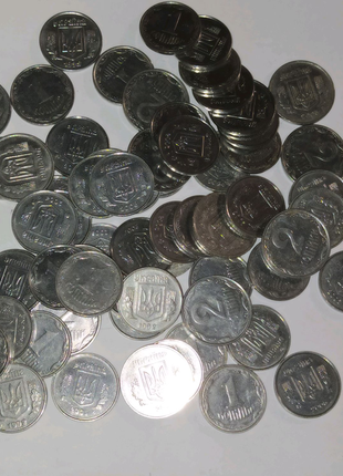 Монети, гривні 1 і 2 копійки2 фото