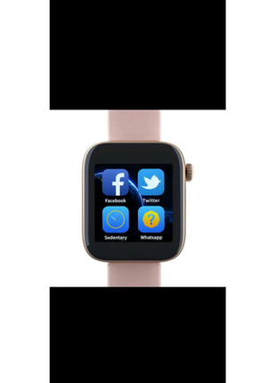 Розумні смарт годинник smart watch z6 c sim з камерою. колір: рож3 фото
