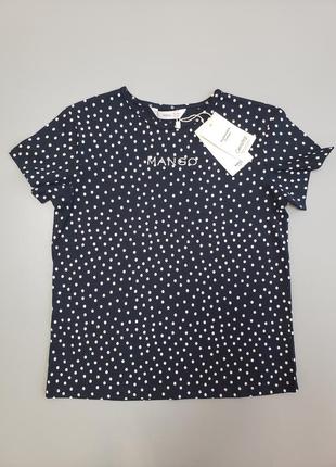 Футболка для дівчинки з лого mango