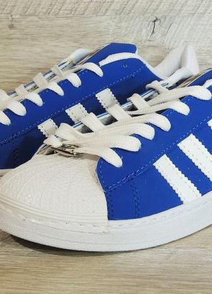 Кросівки adidas superstar · розміри 37-40 · сині адідас супі...3 фото