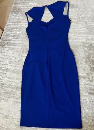 Сукня електрик синя обтягуюча4 фото