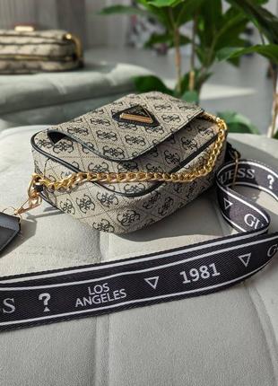 Сумочка guess кросс-боді з зовнішнім карманом2 фото