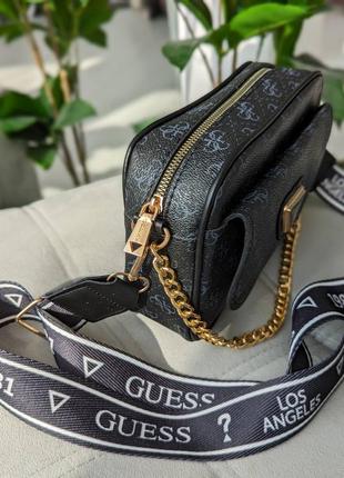 Сумочка guess кросс-боді з зовнішнім карманом8 фото