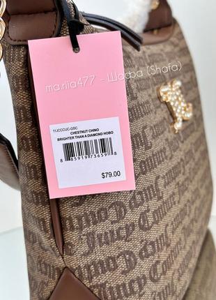 Сумка juicy couture оригинал коричневая сумка хобо в стиле guess4 фото