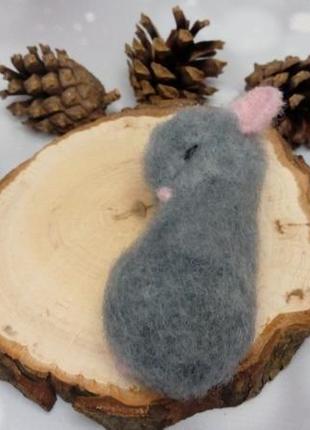 Серая мышка. мышь. игрушка мышка. мышонок. сувенир мышь5 фото