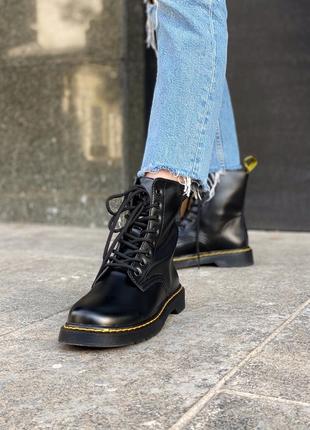 Жіночі черевики доктор мартінс, чорні мартинсы. dr martens classic black