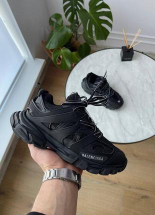 Женские кроссовки в стиле балансиага чёрные balenciaga track 3.0 black