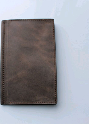 Чоловічий шкіряний гаманець "spazioso" 20 відділень для карток4 фото
