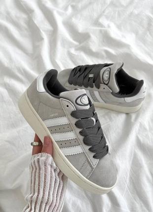 Adidas campus light grey9 фото