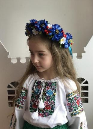Веночек с васильками