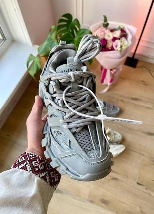 Женские кроссовки в стиле баленсиага серые balenciaga track 3.0 grey2 фото